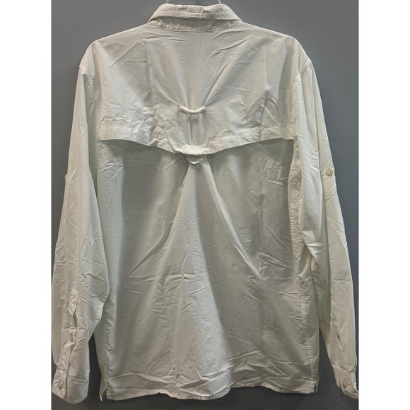 ExOfficio Bugs Away Halo Long Sleeve Shirt Mens Large White Ventilated Fishing - Picture 6 of 13